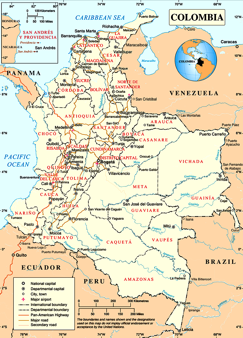 Col Mbia Bandeira Mapa E Dados Gerais Rotas De Viagem
