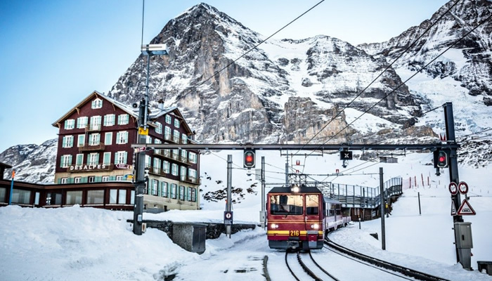 Trem para Jungfraujoch