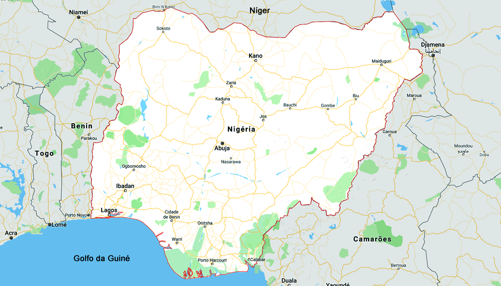 Mapa da Nigéria