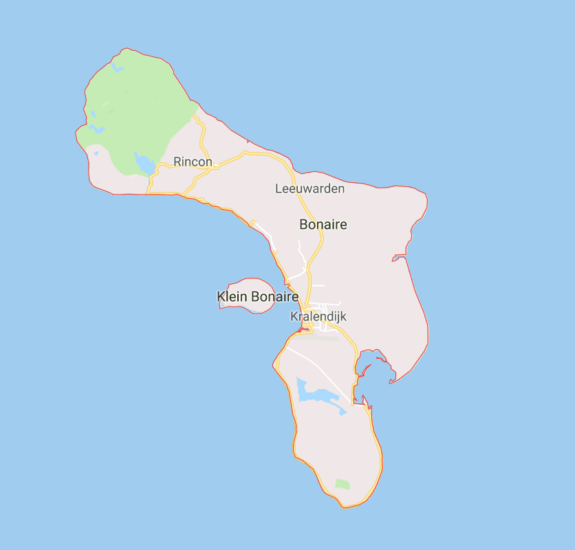 Mapa do Bonaire