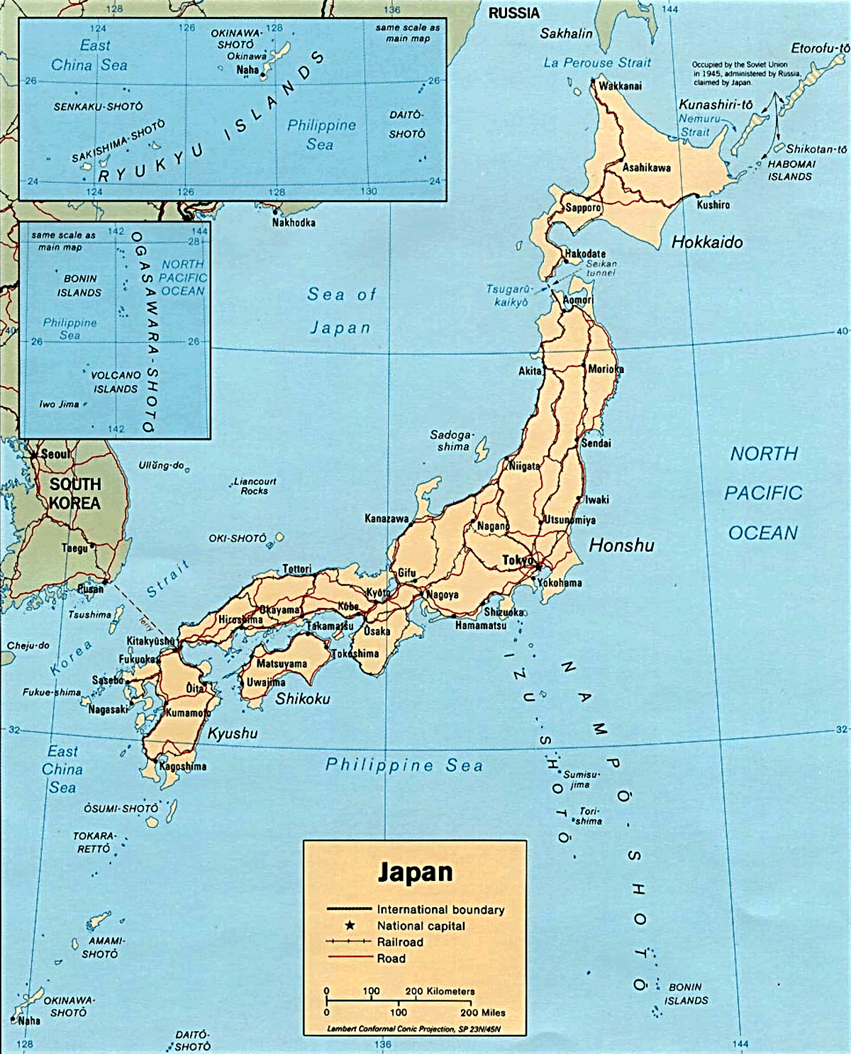 Mapa do Japão