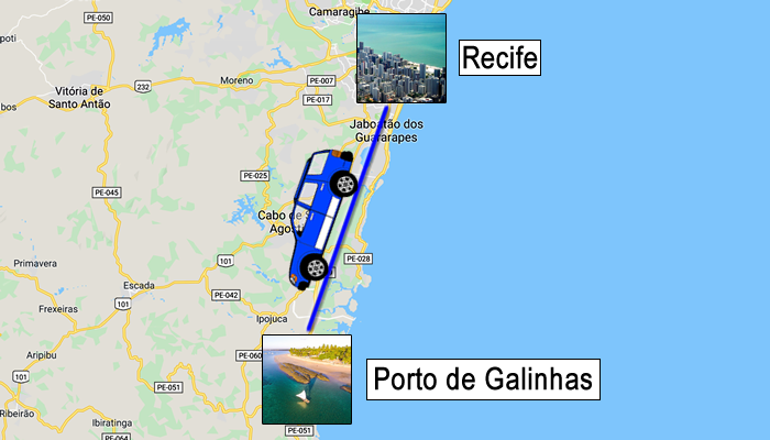 Como ir de Recife para Porto de Galinhas?