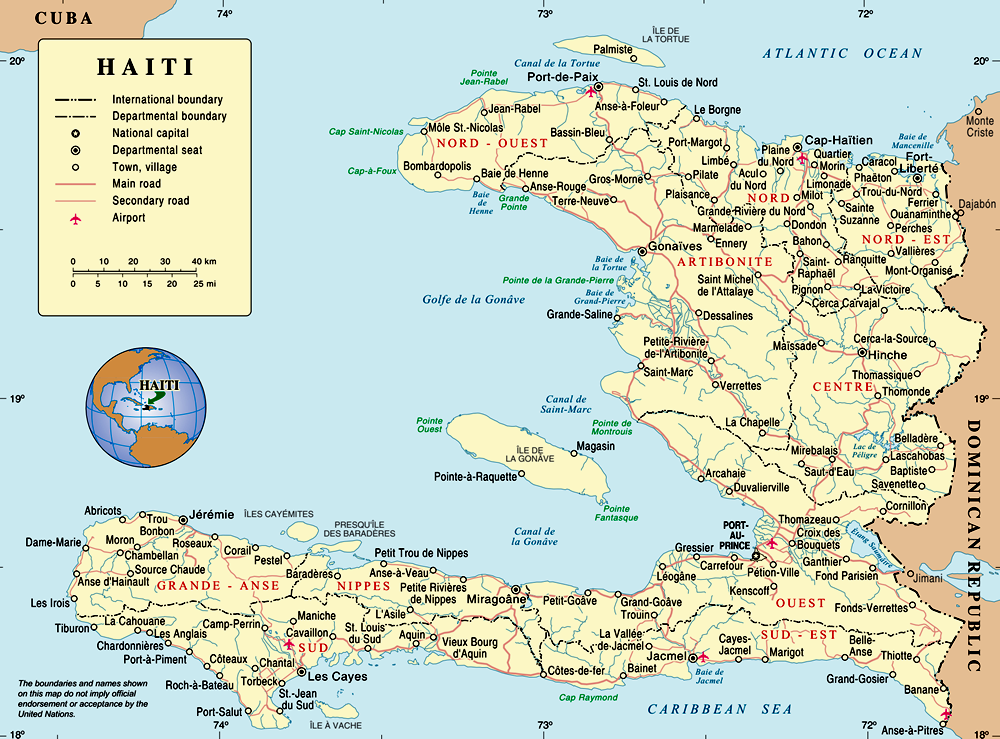 Mapa do Haiti