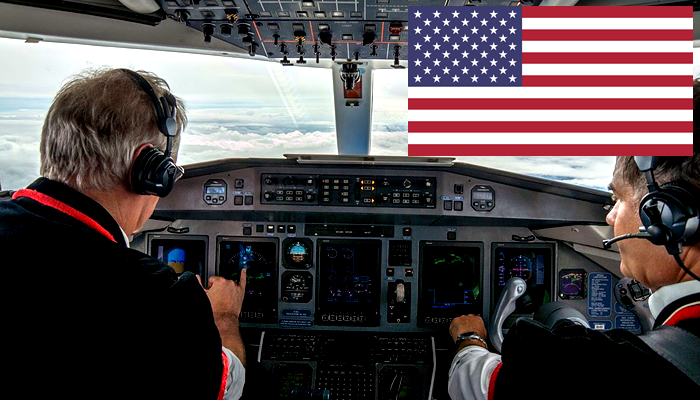 Quanto ganha um piloto de avião nos Estados Unidos?