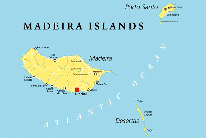 Mapa do Arquipélago da Madeira