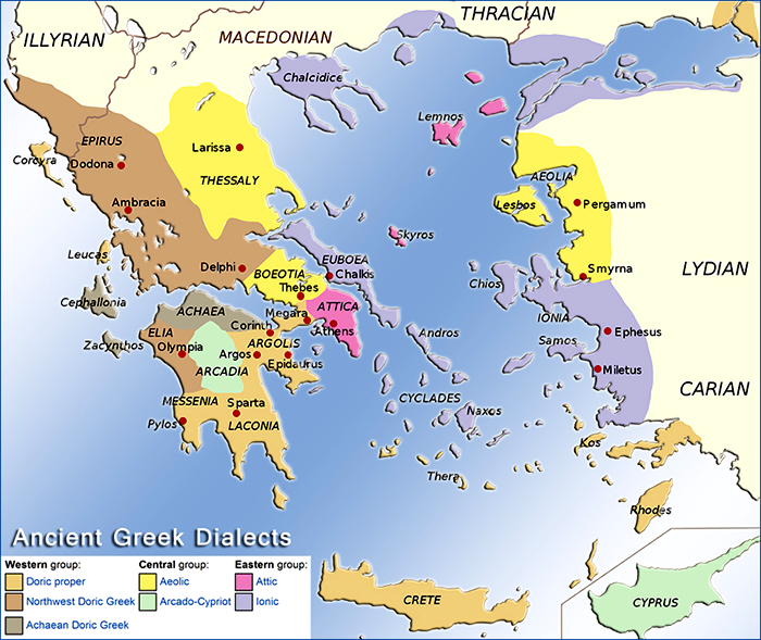 Mapa da Grécia