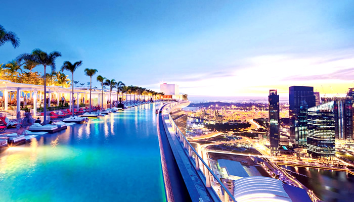 Hotel em Singapura: Marina Bay Sands (Piscina de Borda Infinita)