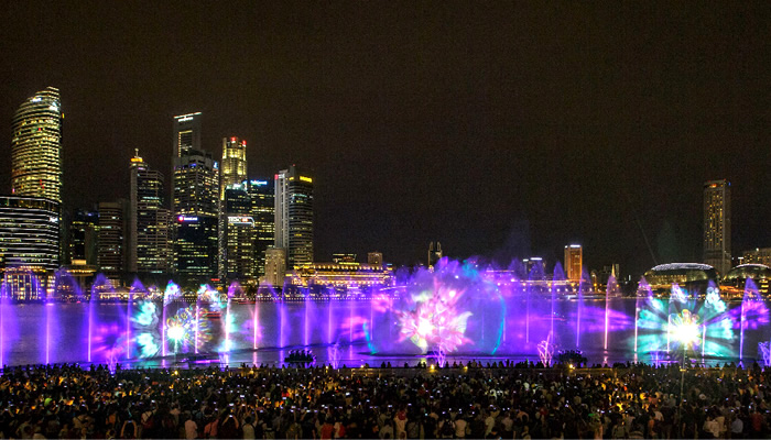 O que fazer em Singapura: Show de água e luzes no Parque Merlion