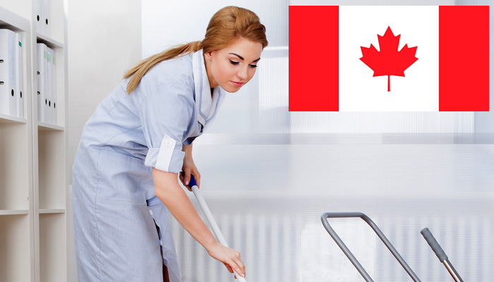 Quanto ganha uma faxineira no Canadá?