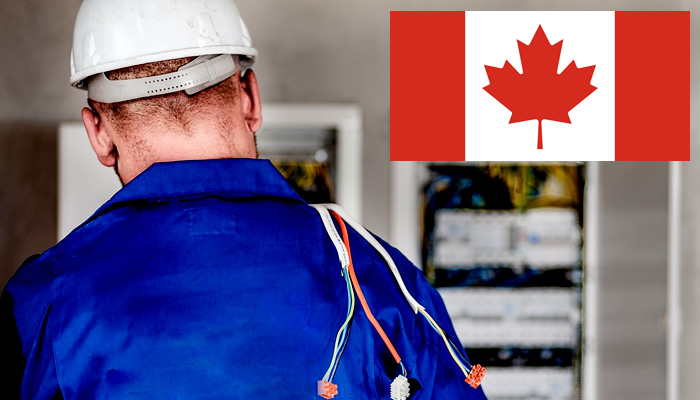 Quanto ganha um eletricista no Canadá?