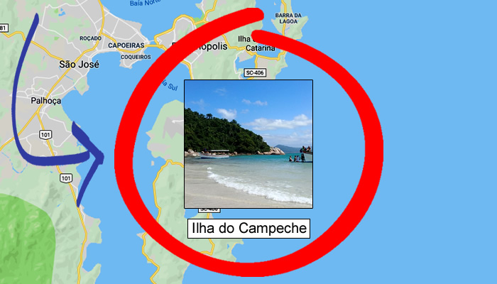 Como ir para a Ilha do Campeche/SC