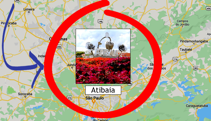 Como chegar em Atibaia (SP)?