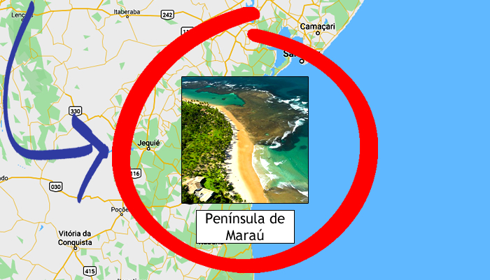 Como ir para a Península de Maraú (BA)?