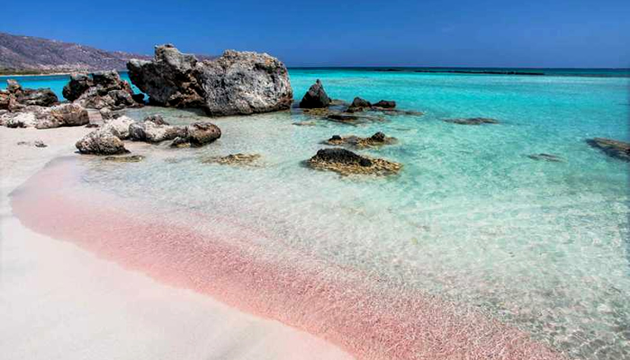 Praia Rosa de Elafonisi – Creta (Grécia)