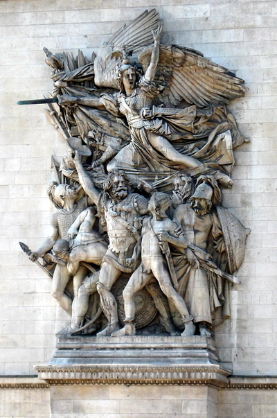 História e Curiosidades do Arco do Triunfo: Escultura La Marseillaise (A Marselhesa)