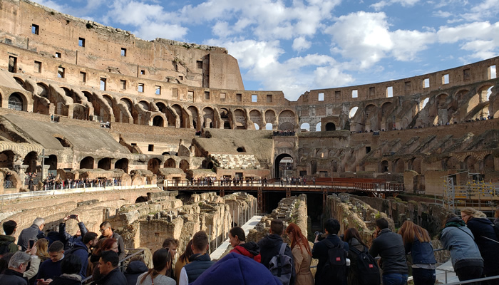 História e Curiosidades do Coliseu, em Roma: Interior do Coliseu