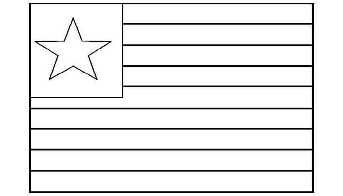 [Para Imprimir] Bandeira do Maranhão para Colorir (preto e branco)!