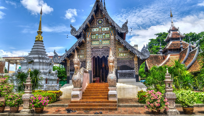 Os países mais visitados do mundo: Templo na cidade de Chiang Mai, na Tailândia