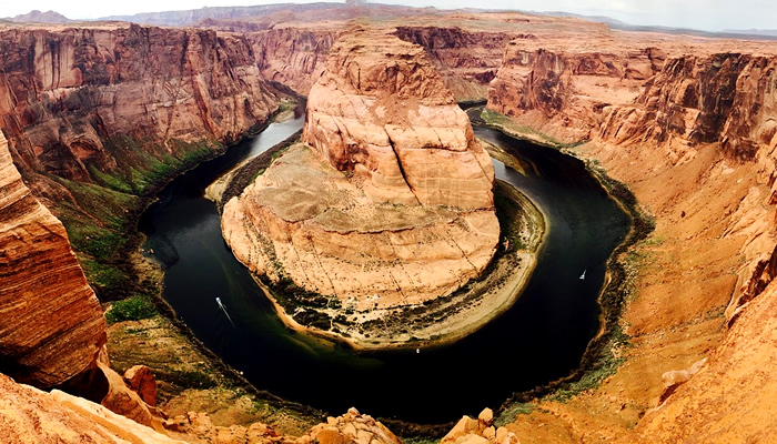 Os países mais visitados do mundo: Curva da Ferradura, no Grand Canyon, no Estado do Arizona (EUA)