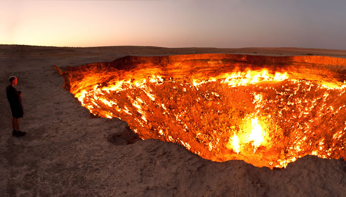 Como surgiu a Cratera de Darvaz?