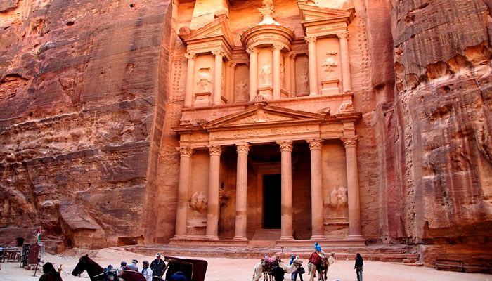 A cidade de Petra já apareceu em filmes como Indiana Jones e a Última Cruzada