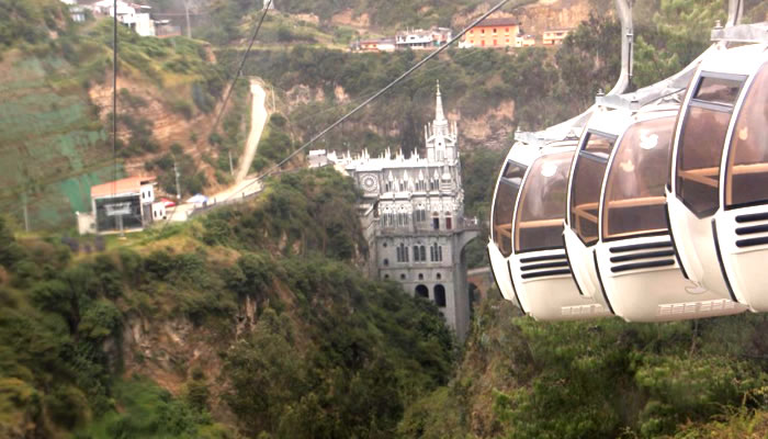 Teleférico para o Santuário de Las Lajas