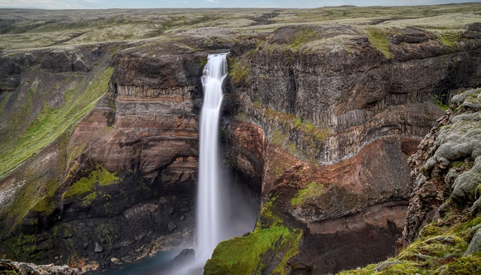 Cachoeiras da Islândia: Háifoss
