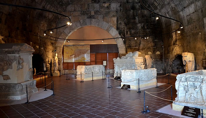 Itens em exposição no Museu Arqueológico de Hierápolis