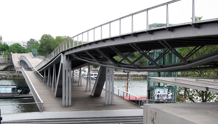 Pontes de Paris: Passarelle Simone de Beauvoir