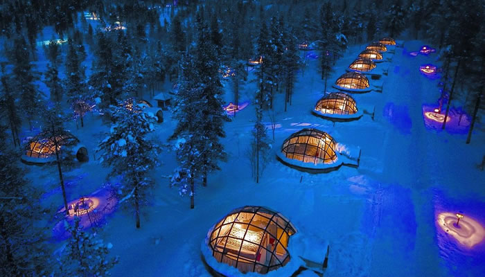 Kakslauttanen Arctic Resort, na Finlândia