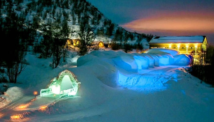 Snowhotel Kirkenes, na Noruega