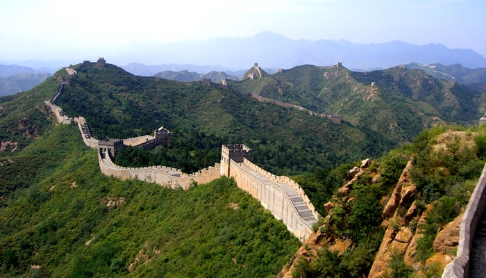 Vista da Grande Muralha da China