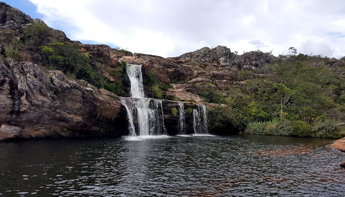 Cachoeira dos Cristais, no Parque Estadual do Biribiri, em Minas Gerais