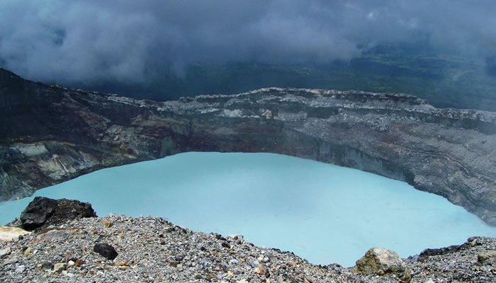 Vulcões da Costa Rica: Cratera do vulcão Rincón de la Vieja