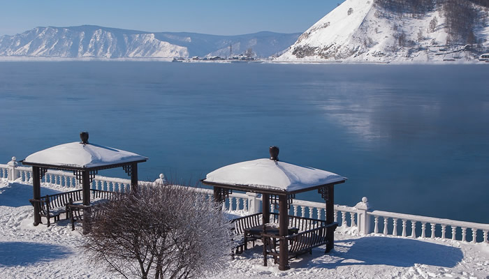 Lago Baikal, na Rússia
