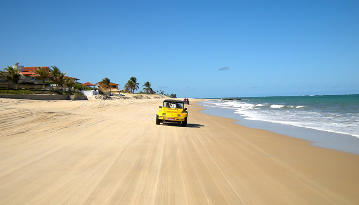Praias para passear de buggy no Brasil: Praia de Genipabu (RN)