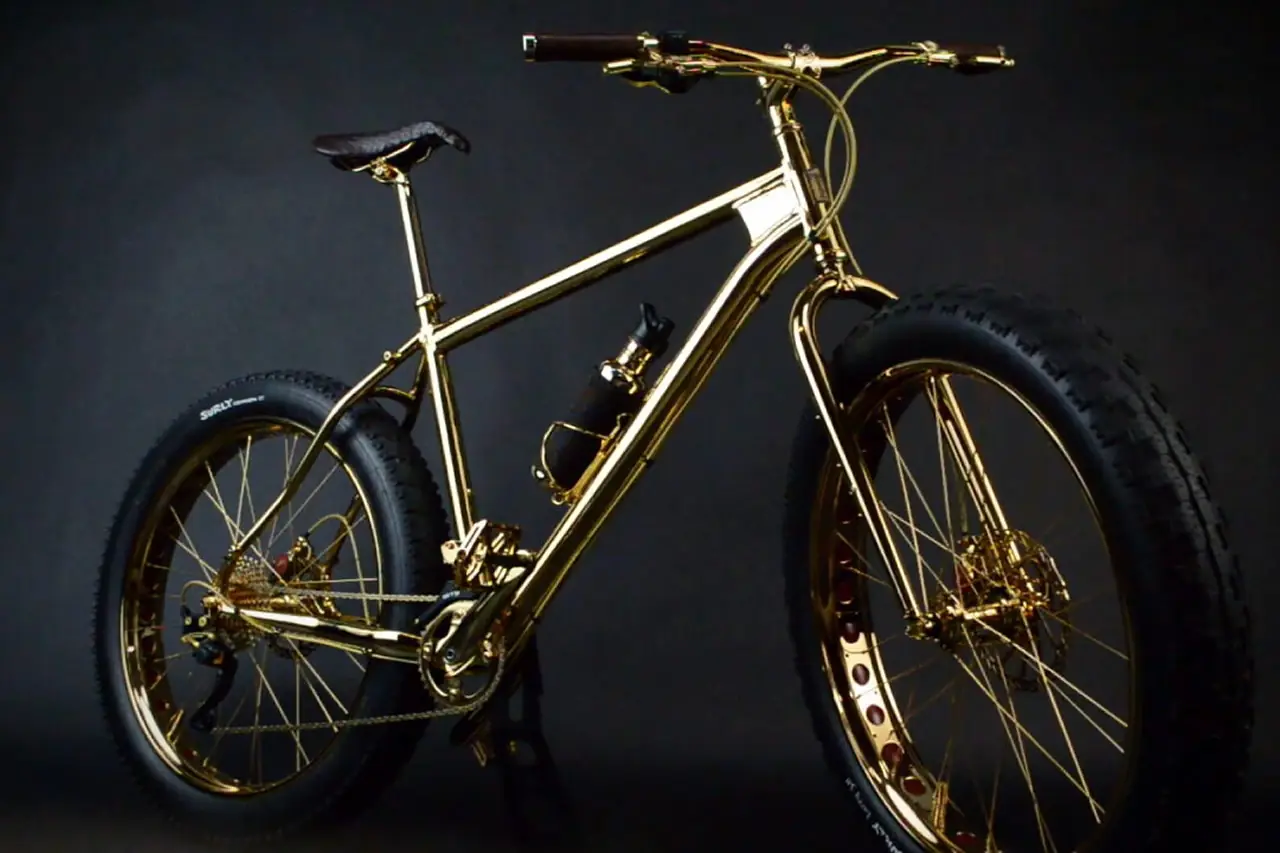 Самый крутой велик. House of Solid Gold велосипед. 24k Gold extreme Mountain Bike. Крутой велосипед. Очень дорогой велосипед.