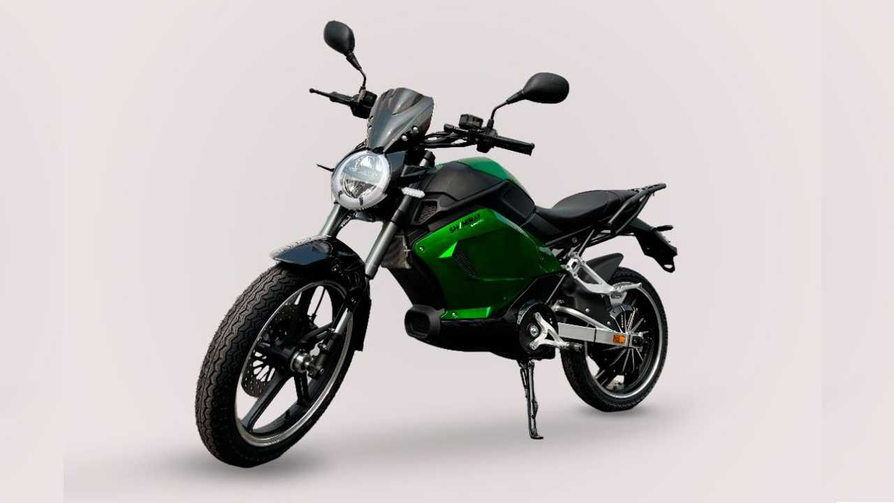 Nova moto elétrica da Shineray: Shineray SHE S verde