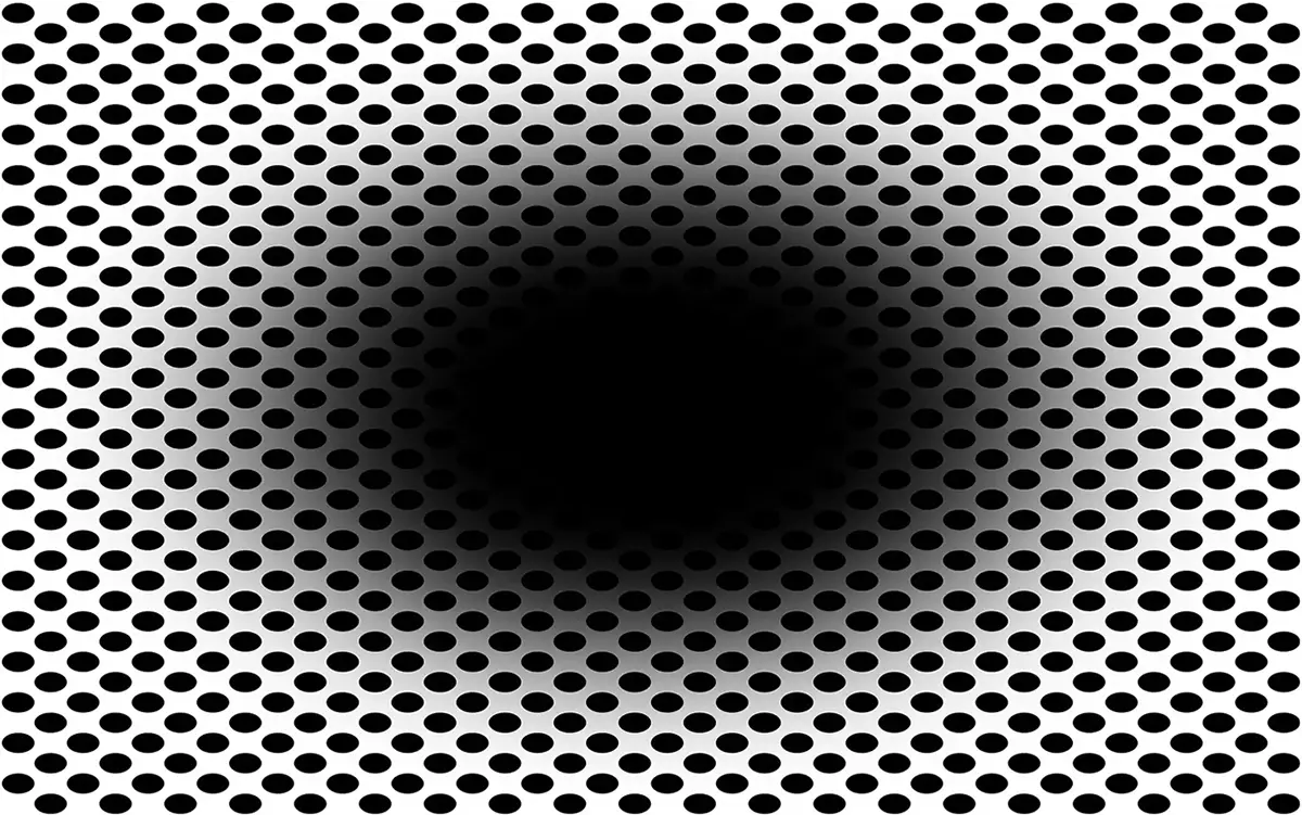 Ilusão de óptica do buraco negro