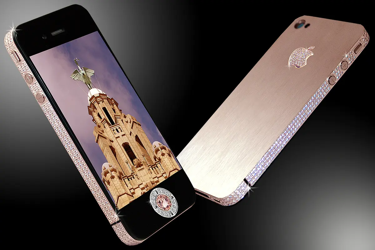 Celulares mais caros do mundo: iPhone 4 Diamond Rose Edition