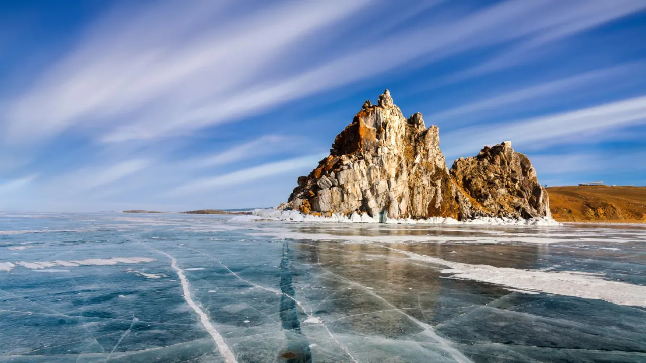 foto do Lago Baikal (Sibéria)